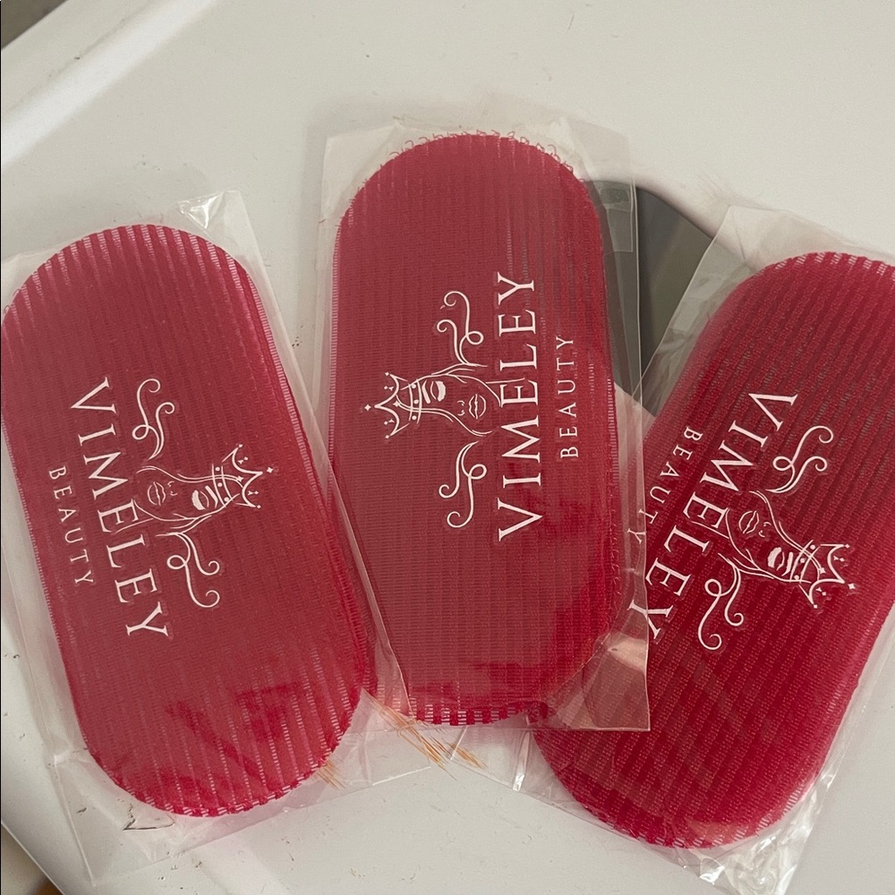 Red Hair Pads- hair grippers